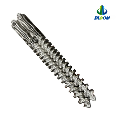 Perfeccionado con alta eficiencia de doble tornillo cónico y barril para PVC WPC