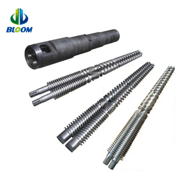 Perfeccionado con alta eficiencia de doble tornillo cónico y barril para PVC WPC