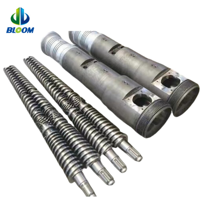 Perfeccionado con alta eficiencia de doble tornillo cónico y barril para PVC WPC