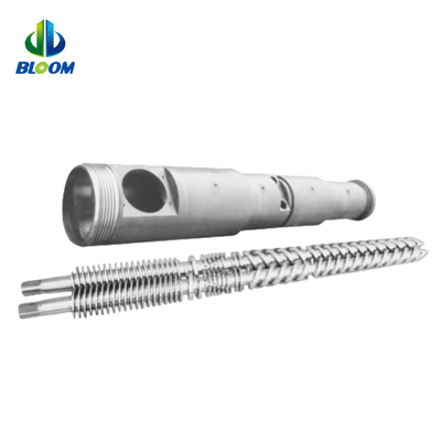 OEM de alta eficiencia de doble tornillo cónico y barril para la producción de WPC TPE / TPU