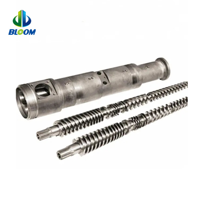 OEM de alta eficiencia de doble tornillo cónico y barril para la producción de WPC TPE / TPU