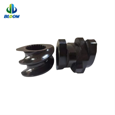 Extrusor de plástico de doble tornillo paralelo de rotación de aleación de cobalto para la industria de baterías de litio