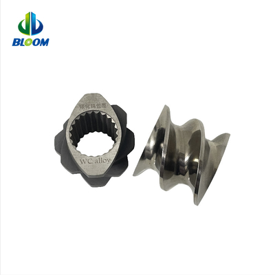 Extrusor de plástico de doble tornillo paralelo de rotación de aleación de cobalto para la industria de baterías de litio