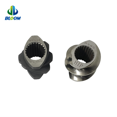 Extrusor de plástico de doble tornillo paralelo de rotación de aleación de cobalto para la industria de baterías de litio