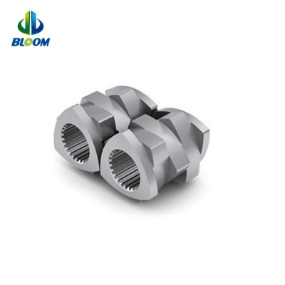 Extrusor de plástico de doble tornillo paralelo de rotación de aleación de cobalto para PEEK PVDF