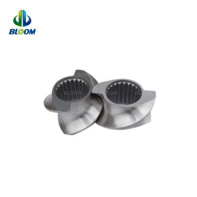 Fabricación personalizada de elementos de tornillo de extrusores de plástico para barril eficiente W6mo5cr4v2 Material para extrusión de tornillos gemelos