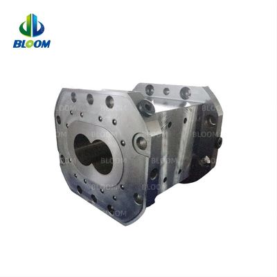 W6Mo5Cr4V2 Barril de extrusora de plástico para extrusora de tornillo doble LDPE/HDPE/PP Extrusora de soplado de película Barril de tornillo bimetal