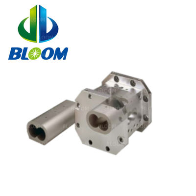 W6Mo5Cr4V2 Barril de extrusora de plástico para extrusora de tornillo doble LDPE/HDPE/PP Extrusora de soplado de película Barril de tornillo bimetal
