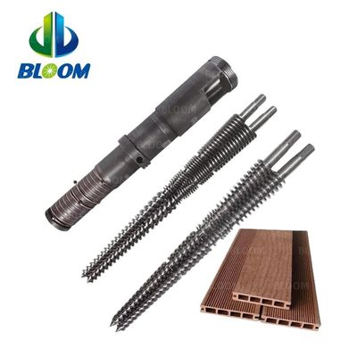 Barril de tornillo / Barril de tornillo gemelo cónico / Barril de tornillo de extrusora para la extrusión de tuberías