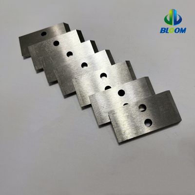 Cuchillo de máquina industrial de forma especial para embalaje de alimentos reciclaje de plástico SS resistencia al desgaste de acero