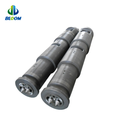 Barril de tornillo gemelo cónico bimetálico de alta precisión para extrusión de plástico y caucho
