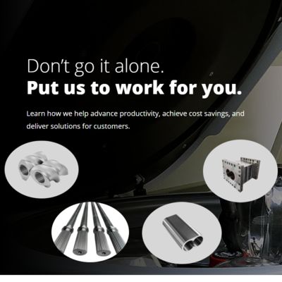 (PTR) W6 piezas de extrusores de acero resistentes al desgaste de granos ultrafinos de extrusores de rosca de doble tornillo Barril y eje