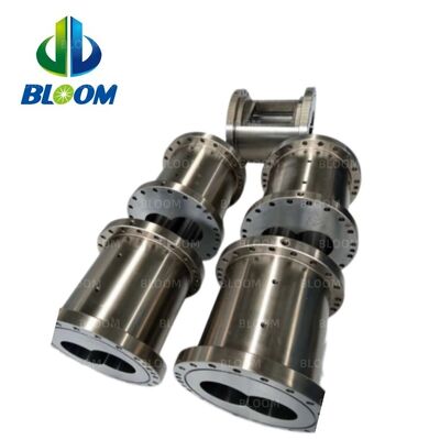 Barril de extrusora de doble tornillo bimetálico HIP con dureza 58-62HRC y material PM-HIP WR14 certificado ISO9001