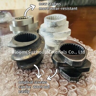 Partes de extrusoras de tornillos gemelos resistentes al desgaste y la corrosión con especificaciones personalizadas y alta capacidad de par