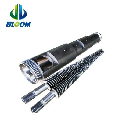BLM 80/156 92/188 Tornillo y cilindro cónico gemelo para extrusión de PVC