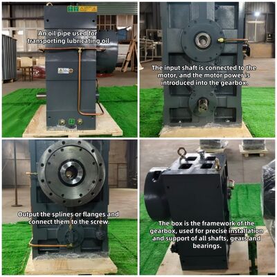 Caja de engranajes de extrusora de operación síncrona precisa de alto par de la serie SJ SZ65 para extrusoras de tornillo de plástico