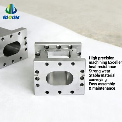 Tornillos y cilindros de extrusora bimetálicos de aleación de níquel con resistencia al desgaste y tolerancia a altas temperaturas para extrusoras de plástico PP, Pet, PVC y ABS