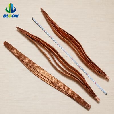 Conector flexible trenzado de cobre para transmisión de energía industrial