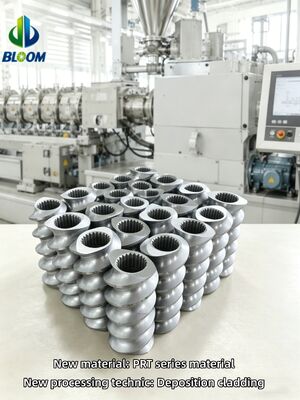 Elementos extrusores de doble tornillo de alta resistencia al desgaste con mecanizado de precisión CNC y dureza HRC 58-62