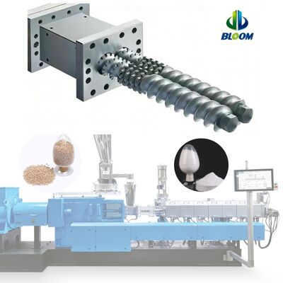 Barril de tornillo doble de aleación de níquel de diseño modular con resistencia al desgaste para extrusoras de alto par