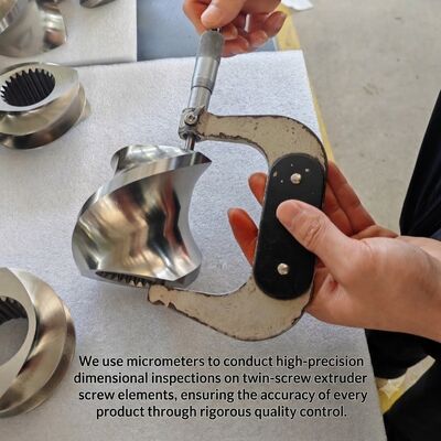 High Precision Twin Screw Elements with Wear and Corrosion Resistance for Plastic Extrusion