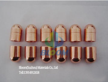 Extremidades de electrodo biseladas planas redondas de la soldadura por puntos del casquillo que sueldan con autógena los materiales consumibles Cucrzr y aduana