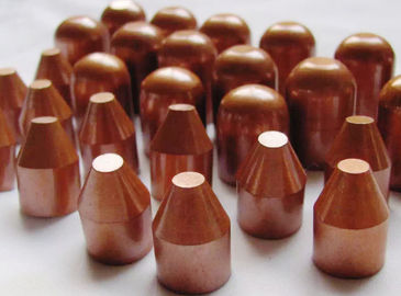 Material plano y biselado Diameter12 13 16 del electrodo de la soldadura por puntos del casquillo o aduana