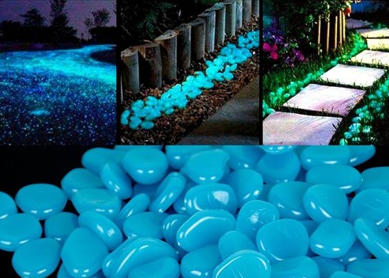 piedra luminosa de los guijarros de la resina de la decoración del jardín de 3m m