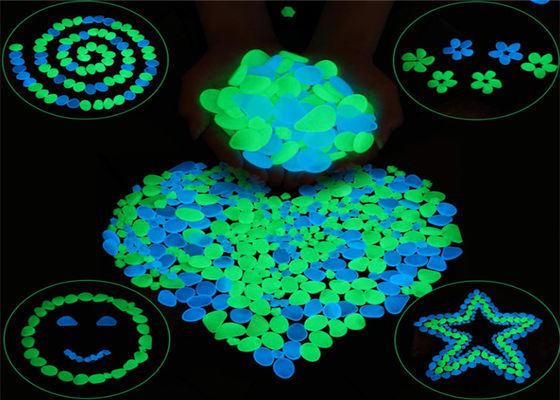 guijarros fluorescentes artificiales que brillan intensamente 2H para el acuario del acuario