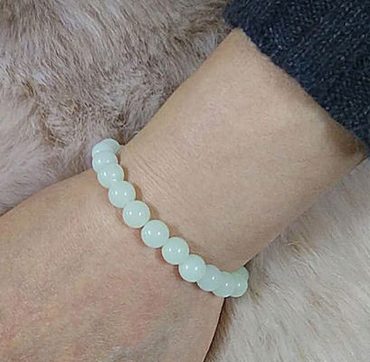 Pulsera de piedra luminescente de las señoras con las gotas naturales de la perla de la noche