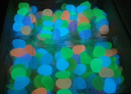guijarro plástico luminescente del esmalte de 3m m para el camino del paisaje