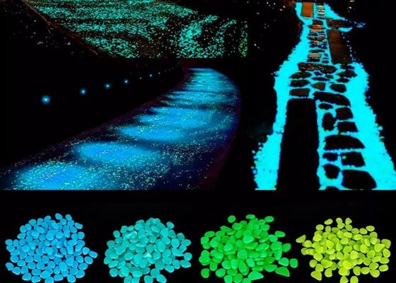 guijarro plástico luminescente del esmalte de 3m m para el camino del paisaje