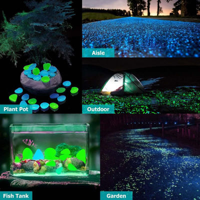 Piedras luminosas del jardín de 100PCS DIY para las calzadas de los céspedes de las yardas