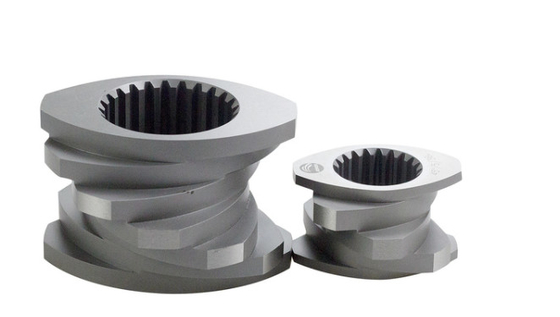 Piezas de recambio gemelas del extrusor de tornillo de los mini trazadores de líneas W6Mo5Cr4V2