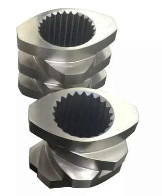 Piezas gemelas de amasamiento del extrusor de tornillo del bloque para el tornillo giratorio del extrusor del Co