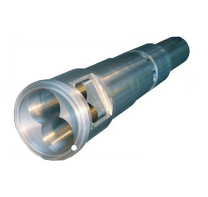Barril gemelo cónico bimetálico/de Nitrided del tornillo para el extrusor