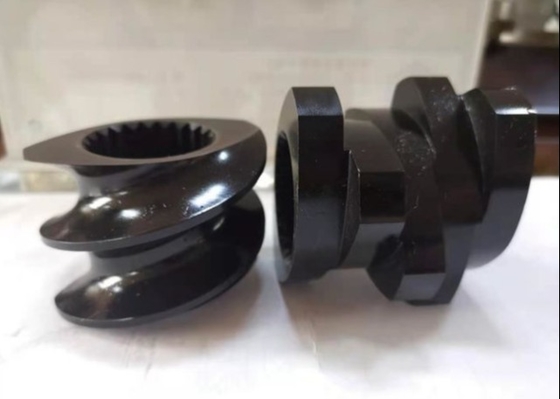 Diámetro 62.4m m de los elementos del tornillo de QPQ W6Mo5Cr4V2 para el extrusor plástico
