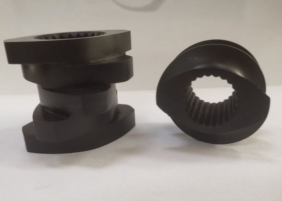 Diámetro 62.4m m de los elementos del tornillo de QPQ W6Mo5Cr4V2 para el extrusor plástico