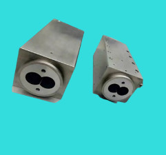 Elementos gemelos paralelos Pip Sheet Extruder bimetálico del barril del tornillo de Berstoff