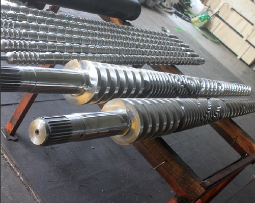 Tornillo CMT80/174 y barril bimetálicos gemelos cónicos para la máquina plástica del extrusor